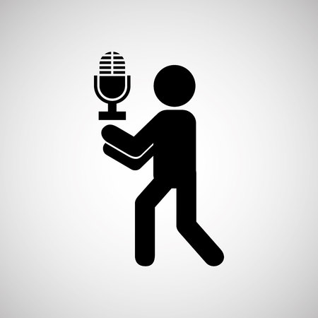 person playing instrument design, vector illustration eps10 graphicのイラスト素材