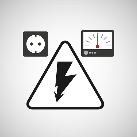 electrical energy power icon, vector illustration eps10のイラスト素材