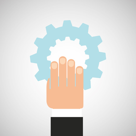 people working together networking and teamwork cooperation icon, vector illustrationのイラスト素材