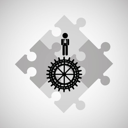 people working together networking and teamwork cooperation icon, vector illustrationのイラスト素材