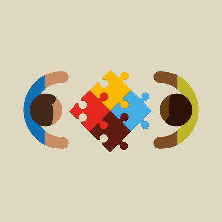 networking and teamwork cooperation icon, vector illustrationのイラスト素材