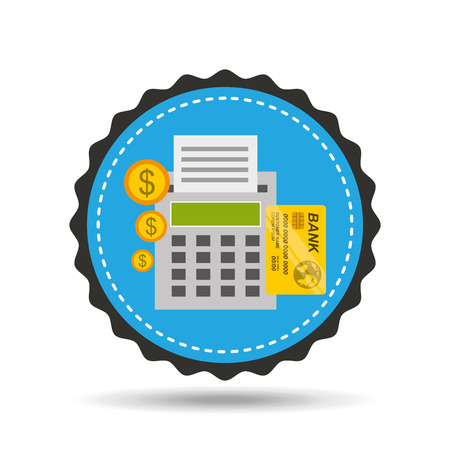 shopping with credit card icon, vector illustrationのイラスト素材