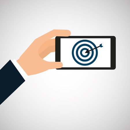 data analysis information with tablet icon, vector illustrationのイラスト素材