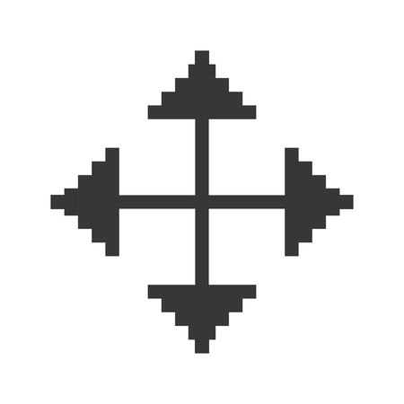 Computer mouse target pointer isolated icon design, vector illustration  graphicのイラスト素材