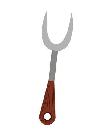 grill fork isolated icon design, vector illustration  graphicのイラスト素材
