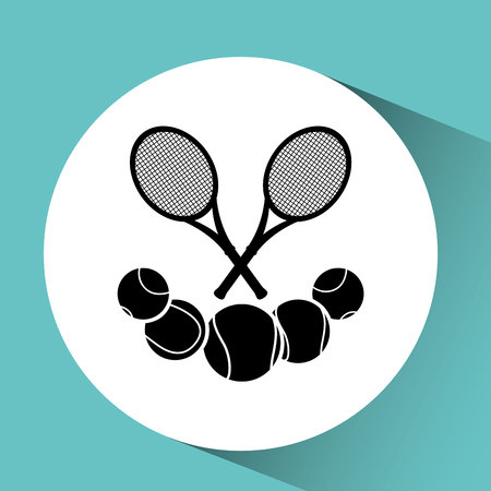 sport tennis people isolated, vector illustration eps10のイラスト素材