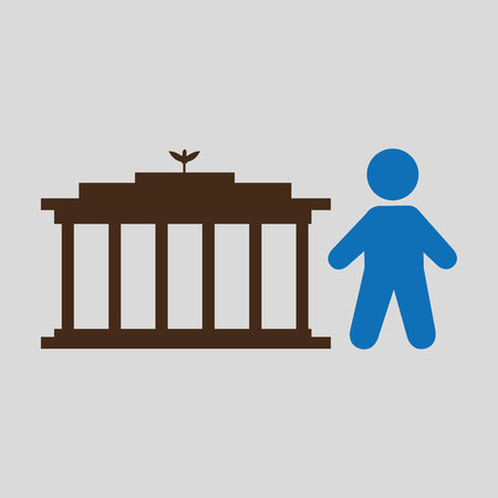 people travel destination isolated, vector illustration eps10のイラスト素材