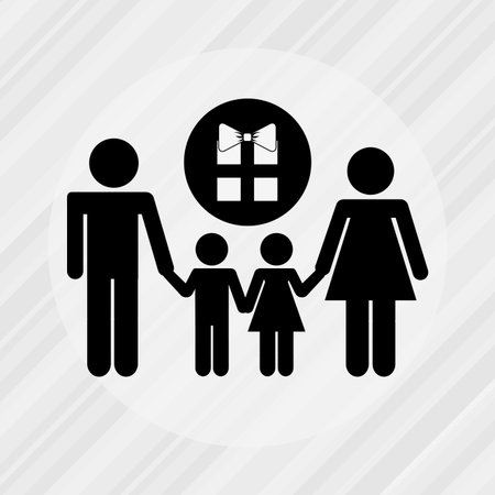family celebration  design, vector illustration eps10 graphicのイラスト素材