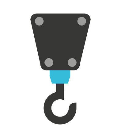 crane hook lifting icon vector isolated graphicのイラスト素材