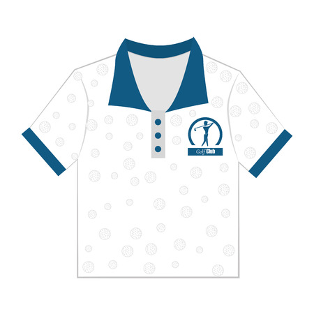 Polo tshirt wear isolated flat icon vector illustrationのイラスト素材