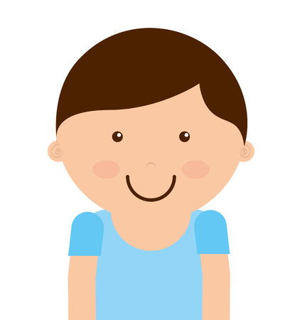 little boy smile icon  graphic isolated vectorのイラスト素材