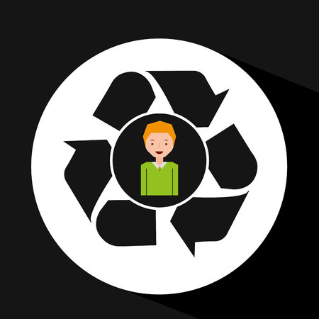 ecology enviromental eco nature isolated, vector illustrationのイラスト素材