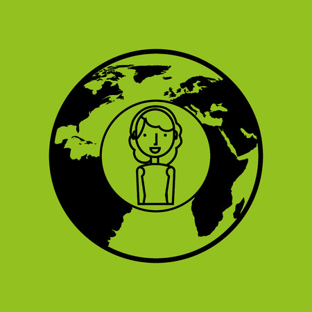 ecology enviromental eco nature isolated, vector illustrationのイラスト素材