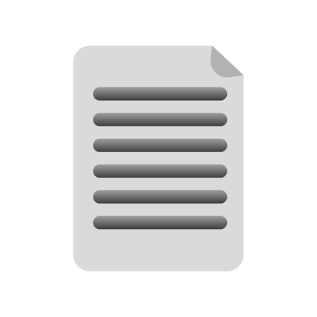 work document paper sheet, isolated vector illustrationのイラスト素材