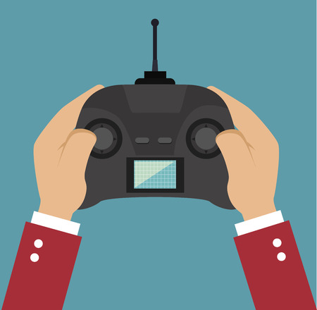 remote control drone isolated icon design, vector illustration  graphicのイラスト素材