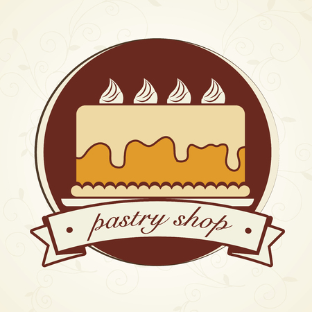 delicious cake  isolated icon design, vector illustration  graphicのイラスト素材