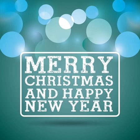 Merry Christmas concept represented by blurred lights icon. Colorfull and flat illustration.のイラスト素材