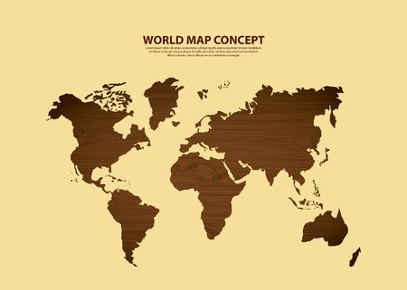 World and Map concept represented by earth icon. Brown illustration.のイラスト素材