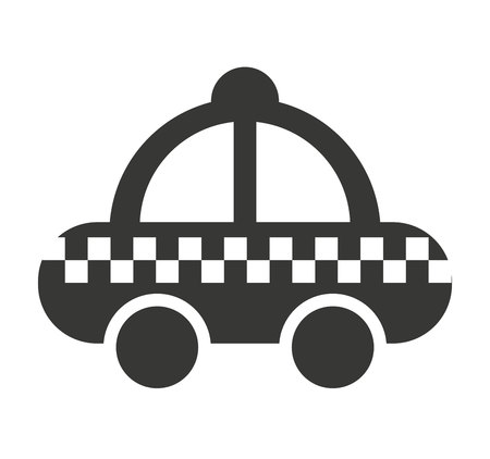 taxi service public icon vector isolated graphicのイラスト素材