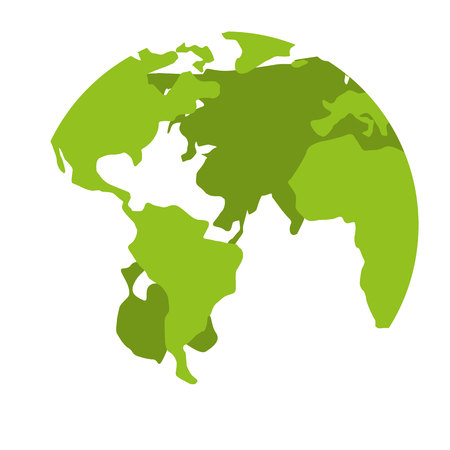 world planet earth icon vector isolated graphicのイラスト素材