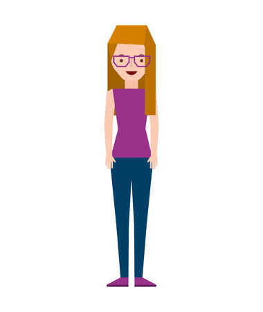woman female young icon vector isolated graphicのイラスト素材