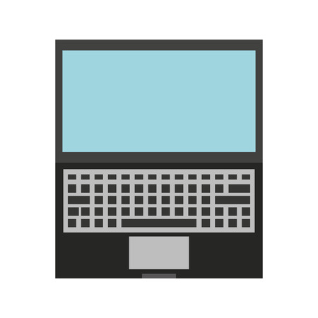 laptop computer portable icon vector isolated graphic vector isolated designのイラスト素材