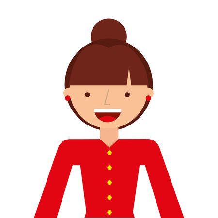 woman female young icon vector isolated graphicのイラスト素材