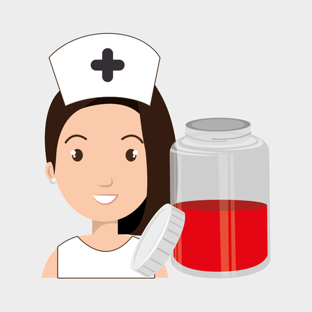 nurse crooss smartphone graphic vector illustration eps 10のイラスト素材