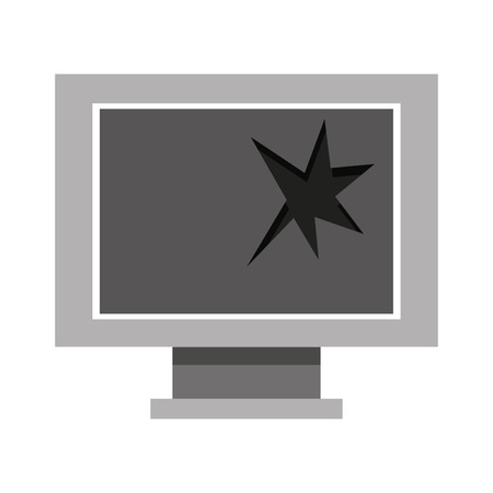monitor computer recycle broken icon vector illustration designのイラスト素材