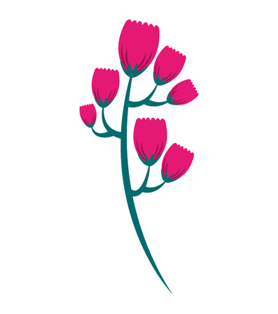flower floral nature icon vector isolated graphicのイラスト素材