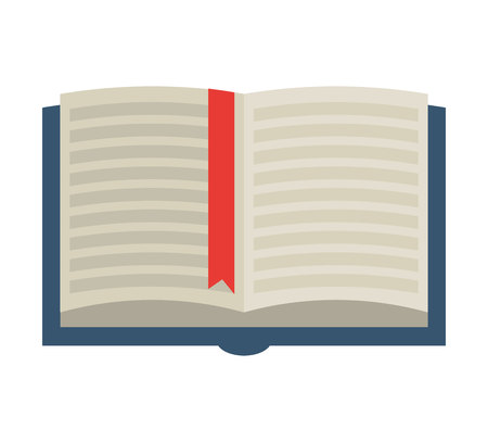 book text open icon vector isolated graphicのイラスト素材