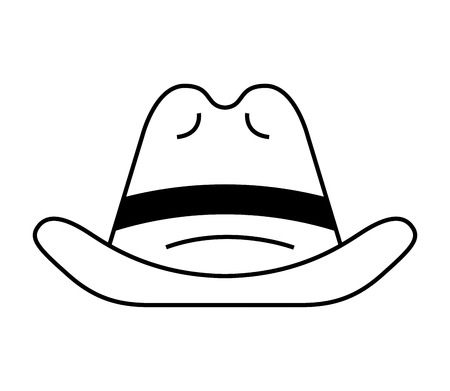 hat cowboy wild west icon graphic isolated vectorのイラスト素材