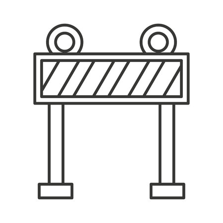 fence light construction icon vector illustration designのイラスト素材