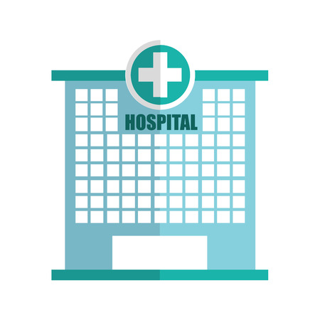 hospital building emergency icon vector illustration designのイラスト素材