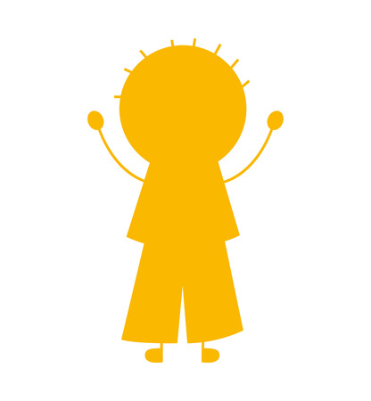 little boy smile icon graphic isolated vectorのイラスト素材