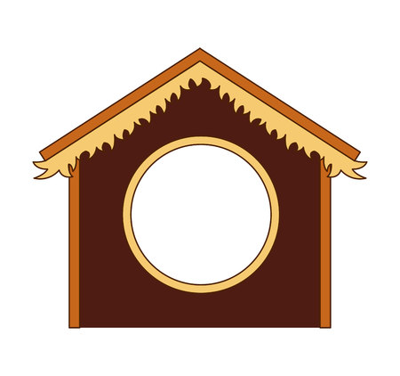 silhouette stable manger icon vector illustration designのイラスト素材
