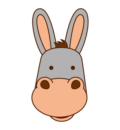 mule character isolated icon vector illustration graphicのイラスト素材