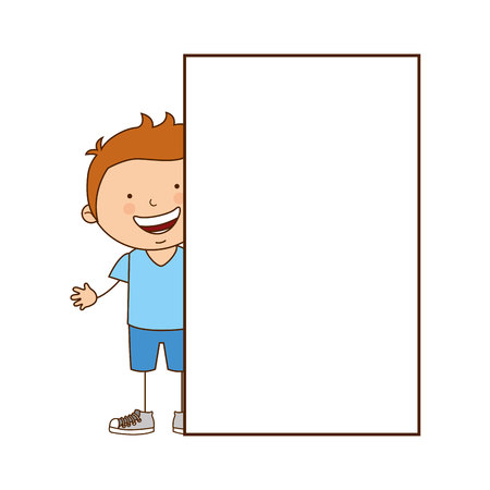 little boy smile icon graphic isolated vectorのイラスト素材