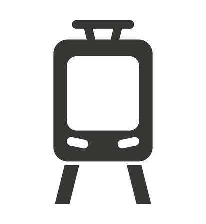 tram transport public icon vector illustration designのイラスト素材
