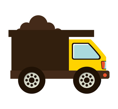 truck construction vehicle icon vector illustration designのイラスト素材