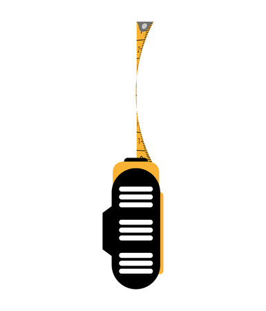 tape measure ribbon icon vector illustration graphicのイラスト素材
