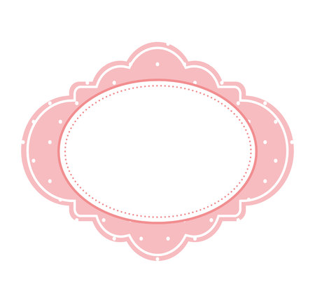 frame victorian decoration icon vector illustration designのイラスト素材