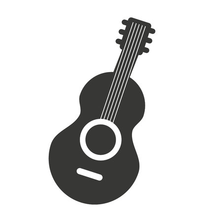 acoustic guitar isolated icon vector illustration iconのイラスト素材