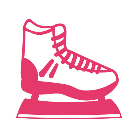 skate shoe ice icon vector illustration designのイラスト素材