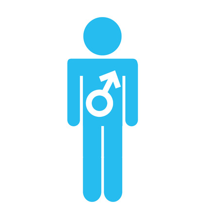 man male symbol silhpuette icon vector illustration iconのイラスト素材