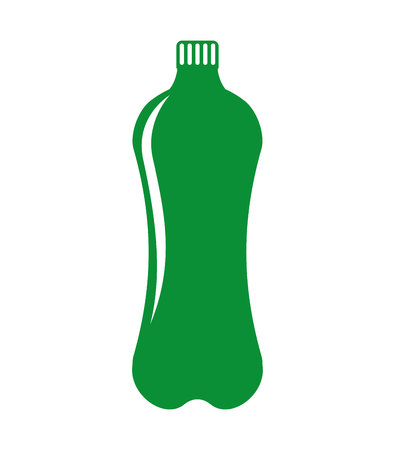 bottle green ecology icon vector illustration designのイラスト素材