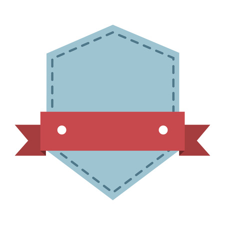 frame with ribbon isolated icon design, vector illustration graphicのイラスト素材