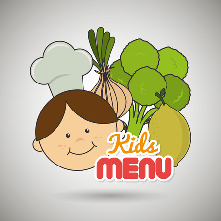 kids menu design, vector illustrationのイラスト素材