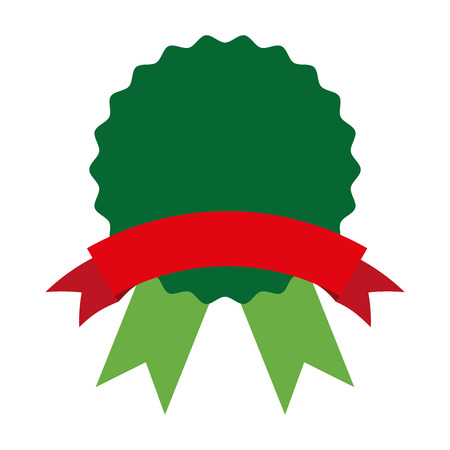 medal emblem ribbon icon vector illustration graphicのイラスト素材