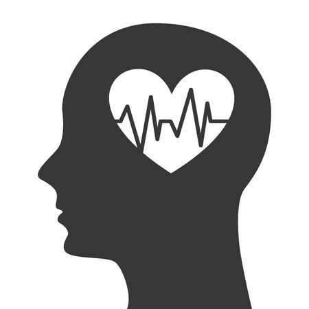 human profile healthcare icon vector illustration graphicのイラスト素材